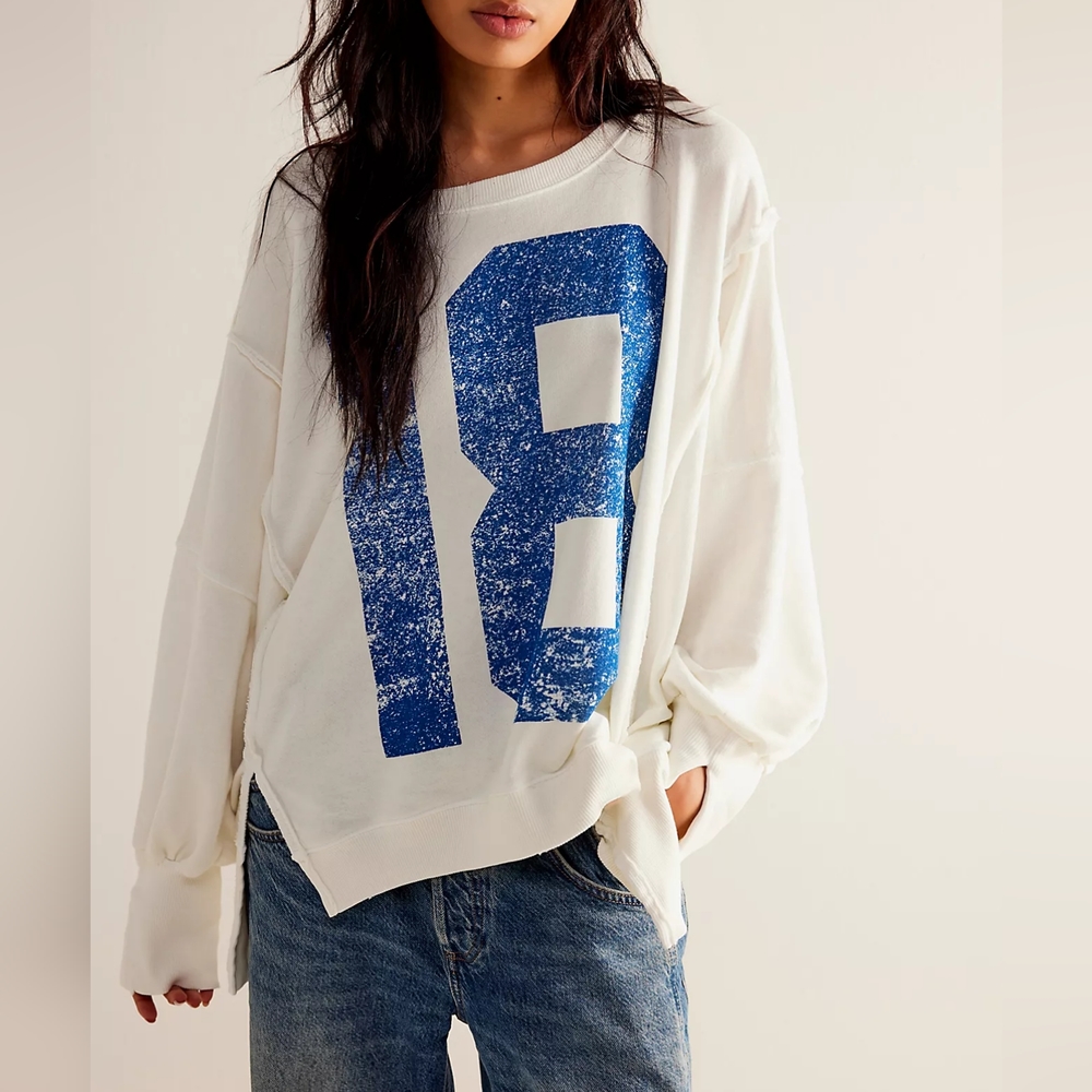 FREE PEOPLE Graphic Camden Sweatshirt NWOT - XS